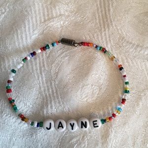 JAYNE 7” personalized name bracelet-NEW